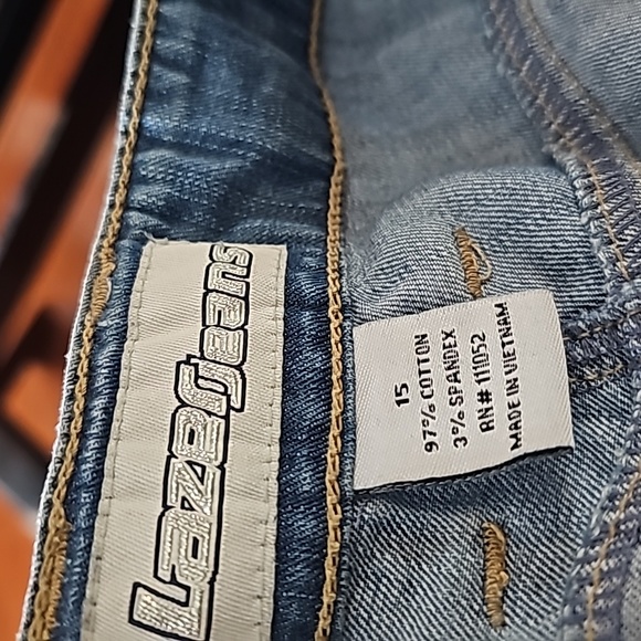 Womens LAZER JEANS. Shorts. Blue Demin. Size 15 - Picture 6 of 7